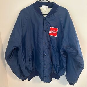 Vintage 70s-80s Hartwell‎ Sports Coca Cola Jacket Navy Size XL 46-48 Made In USA